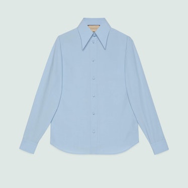 Gucci light blue button-down shirt