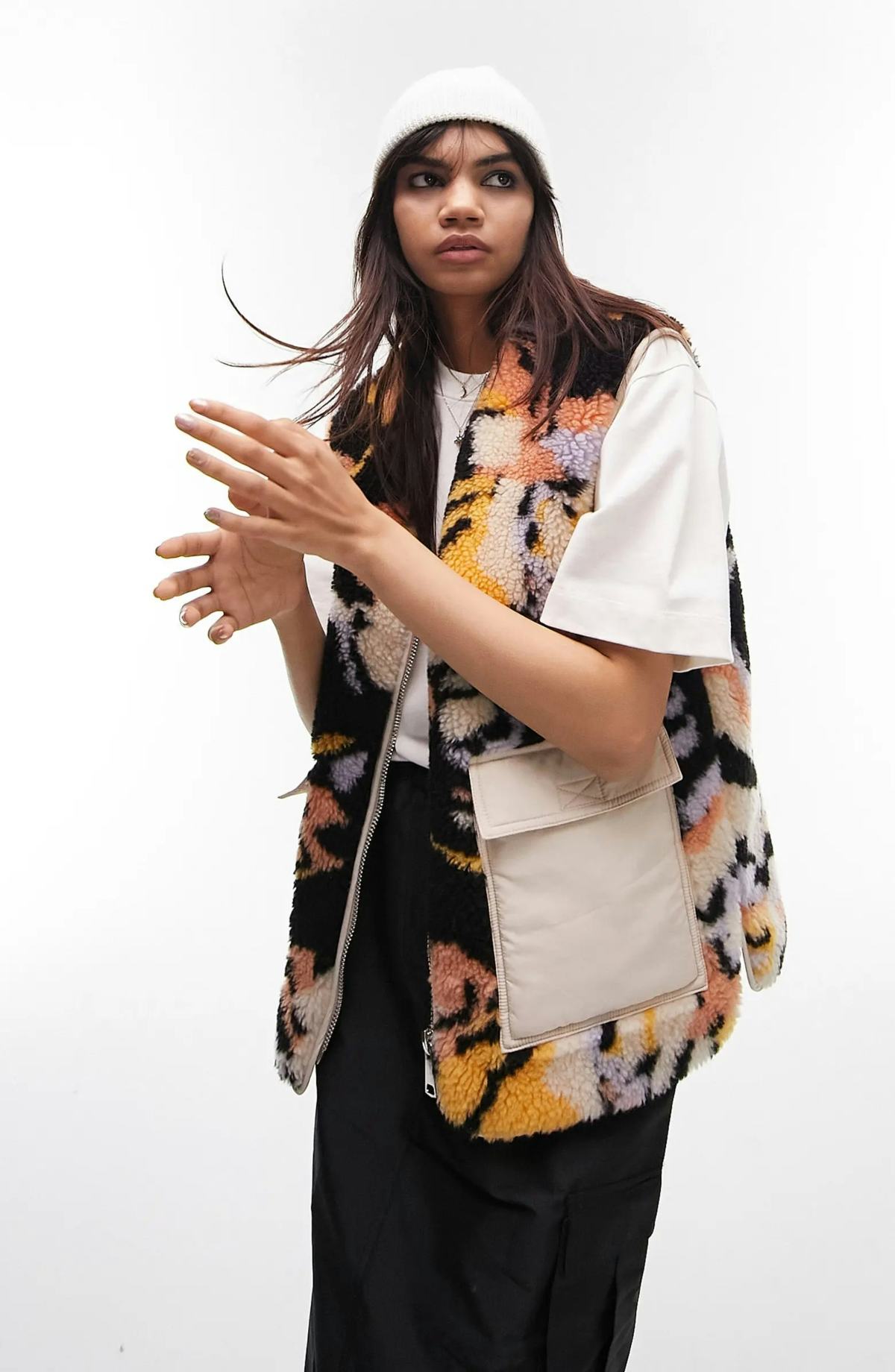 Camouflage High Pile Fleece Vest