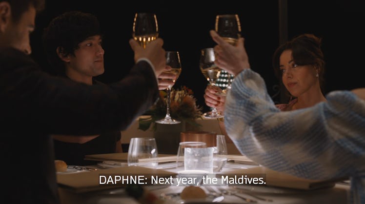 Daphne and Cameron's toast in the 'White Lotus' Season 2 finale hinted Season 3 could be set in the ...