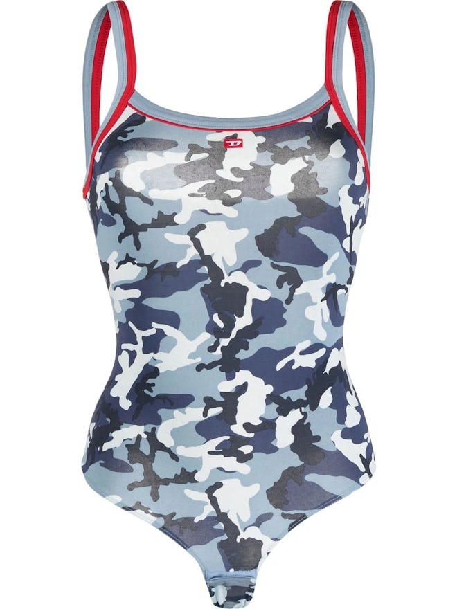 Diesel Camouflage-Print Bodysuit