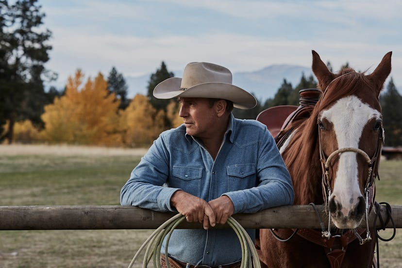 John Dutton in a scene from 'Yellowstone' on Paramount+.