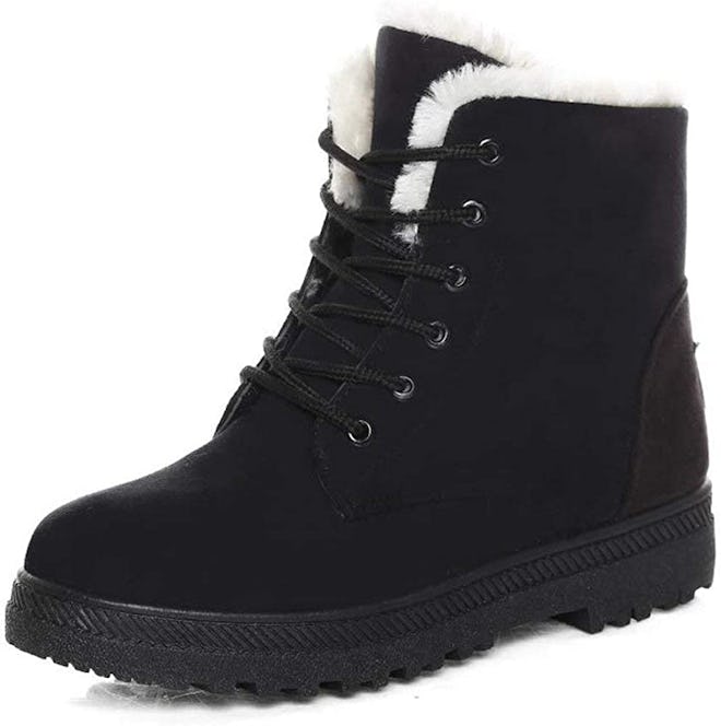 HARENCE Anti-Slip Fur-Lined Snow Boots