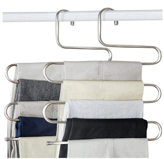 devesanter Pants Hangers Non-Slip S-Shape Trousers