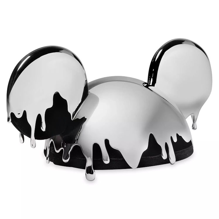 This platinum Disney100 Mickey Mouse ear hat is in the 100th anniversary collection. 