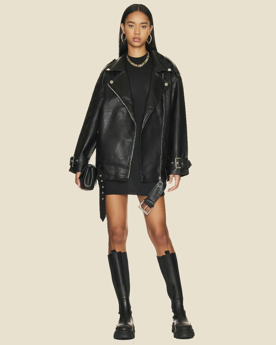 WeWoreWhat Oversized Moto Jacket