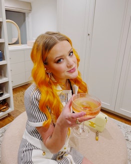 Ava Phillippe with cocktail