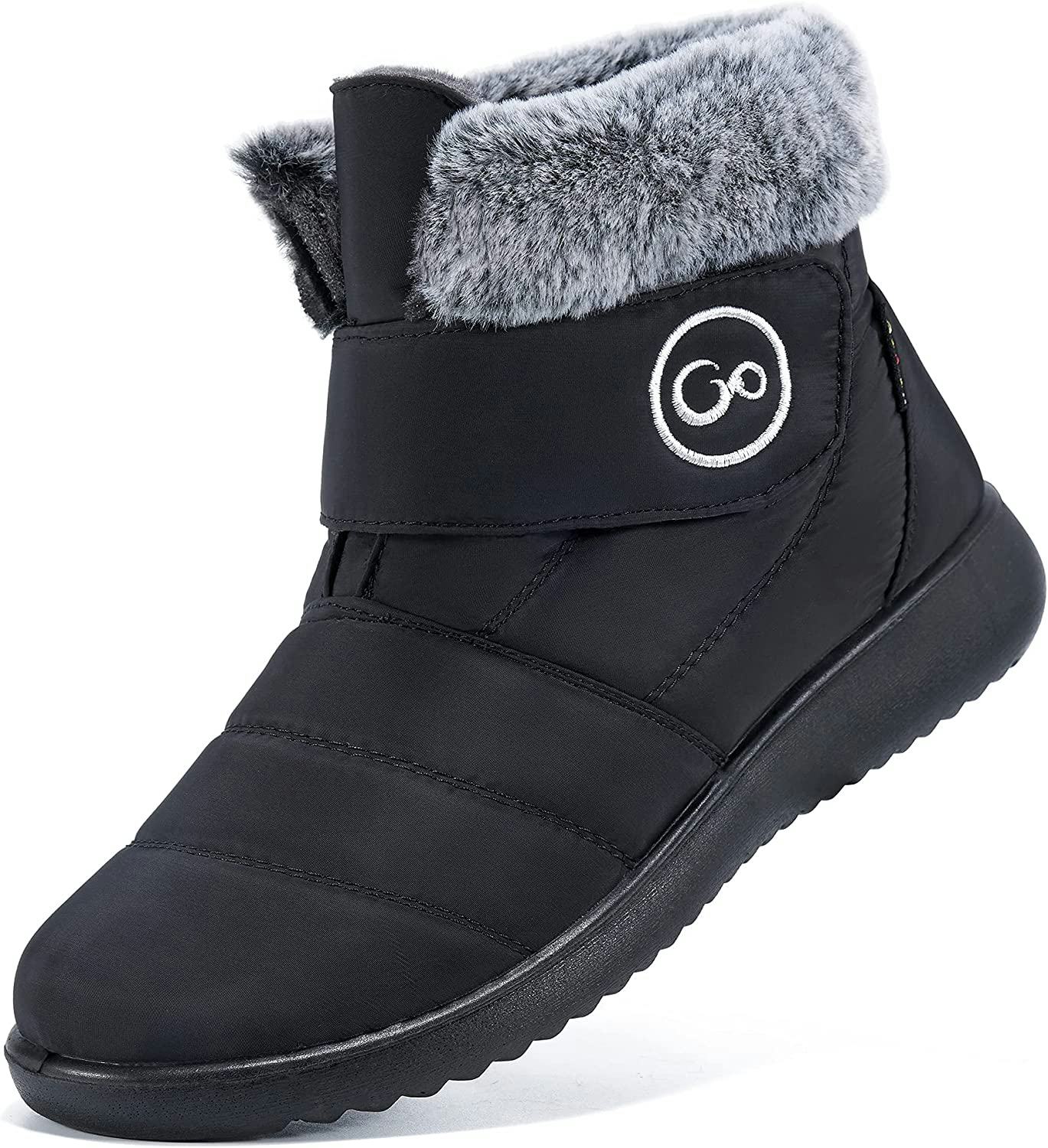 Aomigoct Fur-Lined Snow Boots