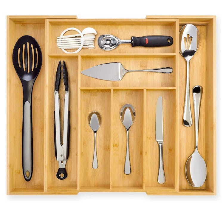 Dynamic Gear Premium Bamboo Drawer Organizer