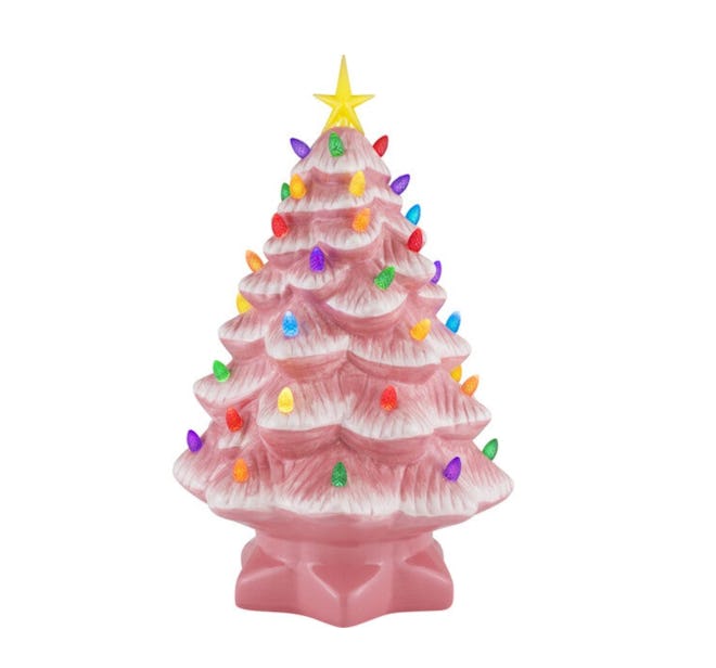 Nostalgic Pink Christmas Tree