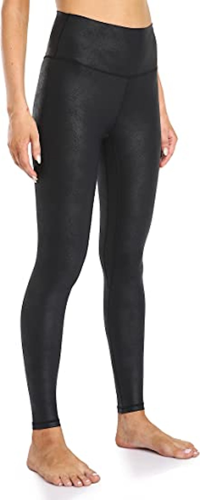 Colorfulkoala High Waisted Matte Faux Leather Leggings