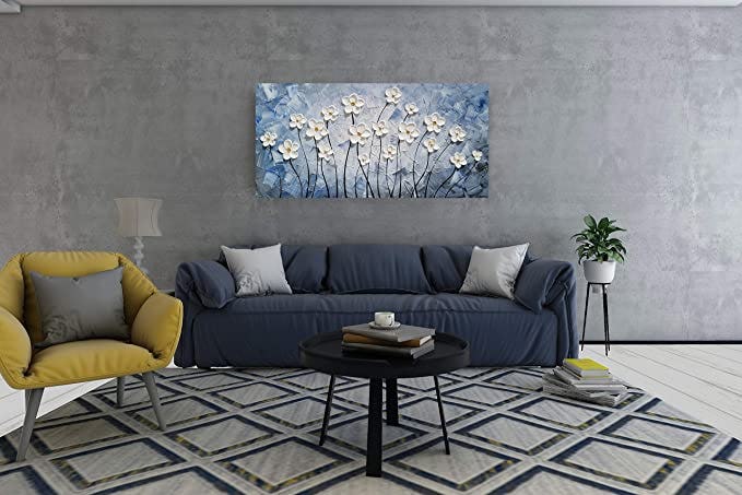 YHSKY ARTS Floral Canvas Wall Art