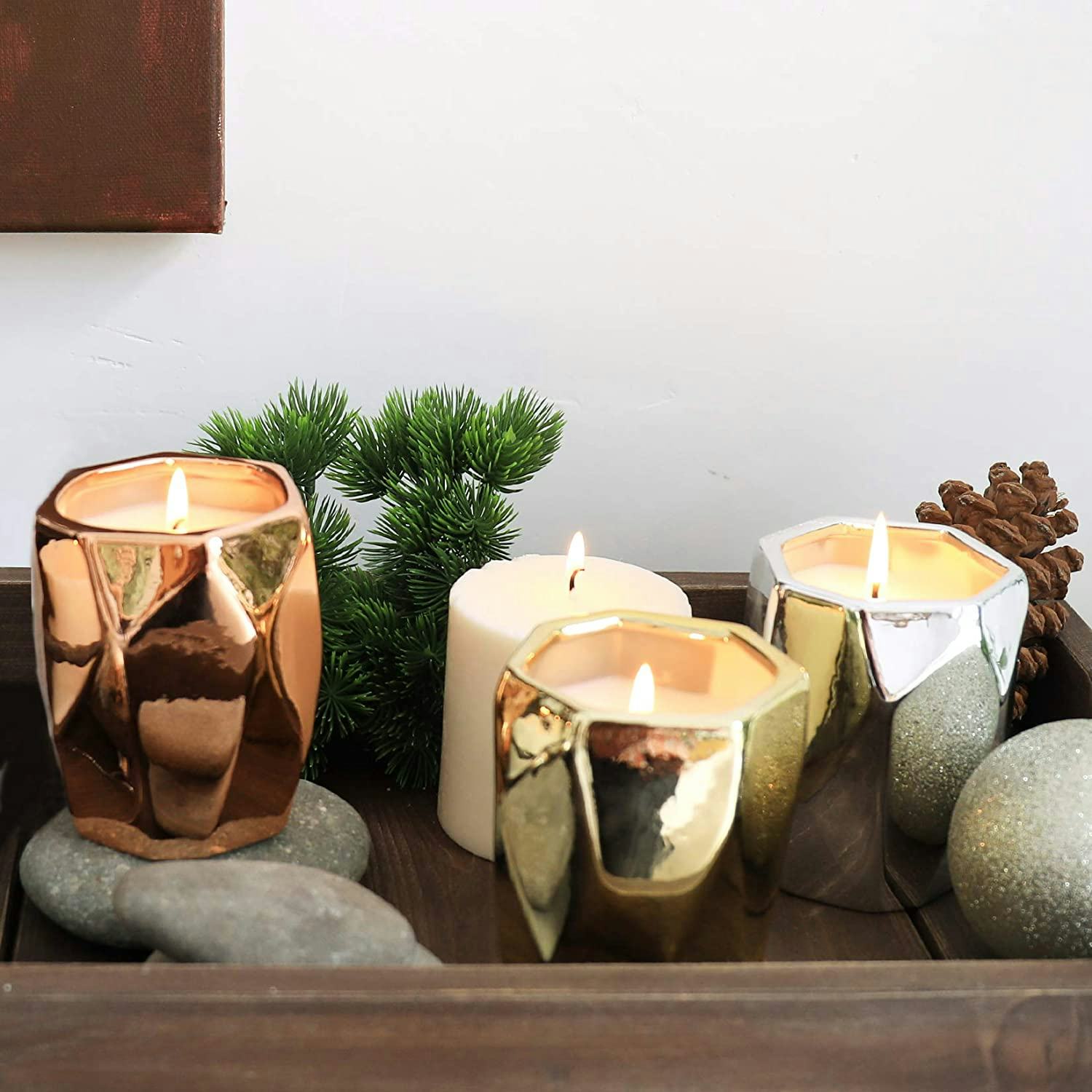 LA JOLIE MUSE Pine Birchwood Scented Candle, 10 oz