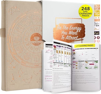 If you're looking for all-in-one gratitude journals, consider this one that features a vision board ...