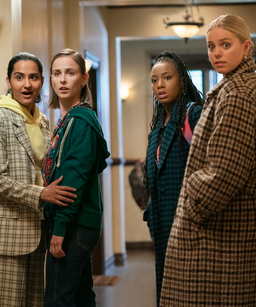 The production designer from Sex Lives Of College Girls shares dorm decor tips.