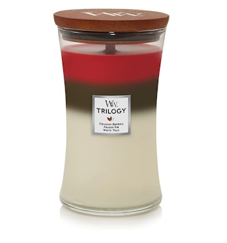 WoodWick Winter Garland Trilogy Hourglass Candle, 12.5 oz