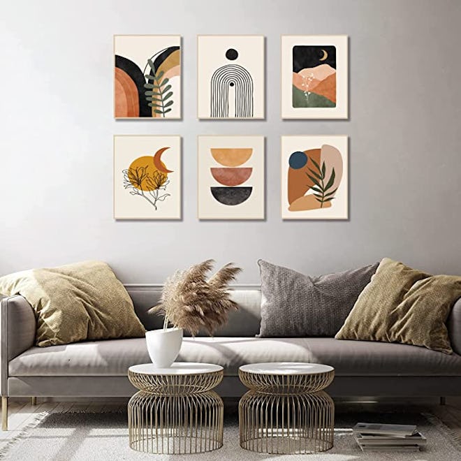 KBKBART Boho Wall Art Prints