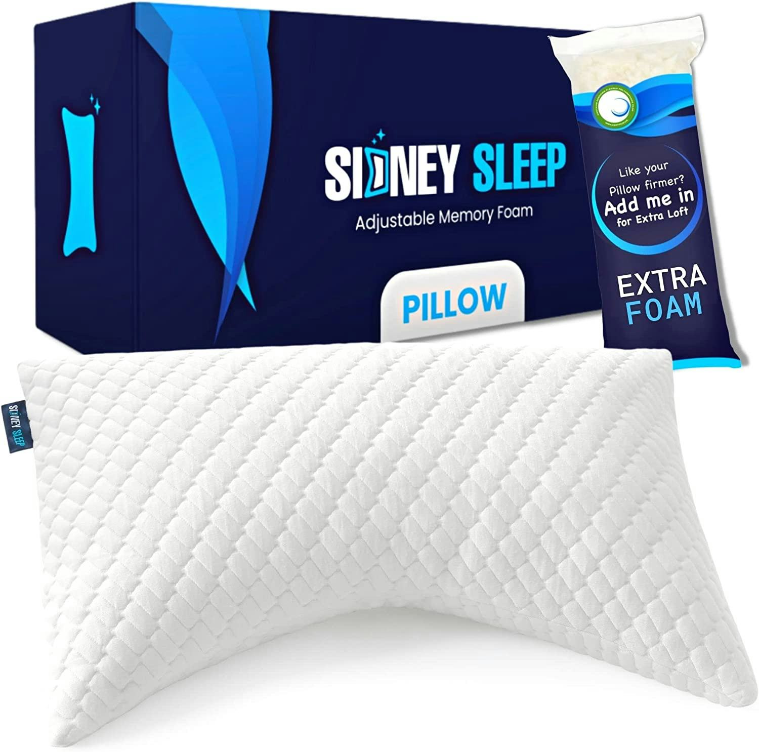 This pillow for arm sleepers is contoured to make space for your shoulder.