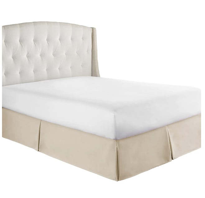 HC Collection Cream Queen Bed Skirt 