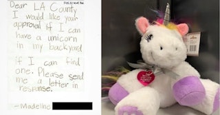 This is what happened when a little girl asked Animal Control for permission to have a unicorn as a ...