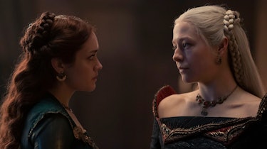 Emilia Clarke and Olivia Cooke in House of the Dragon.