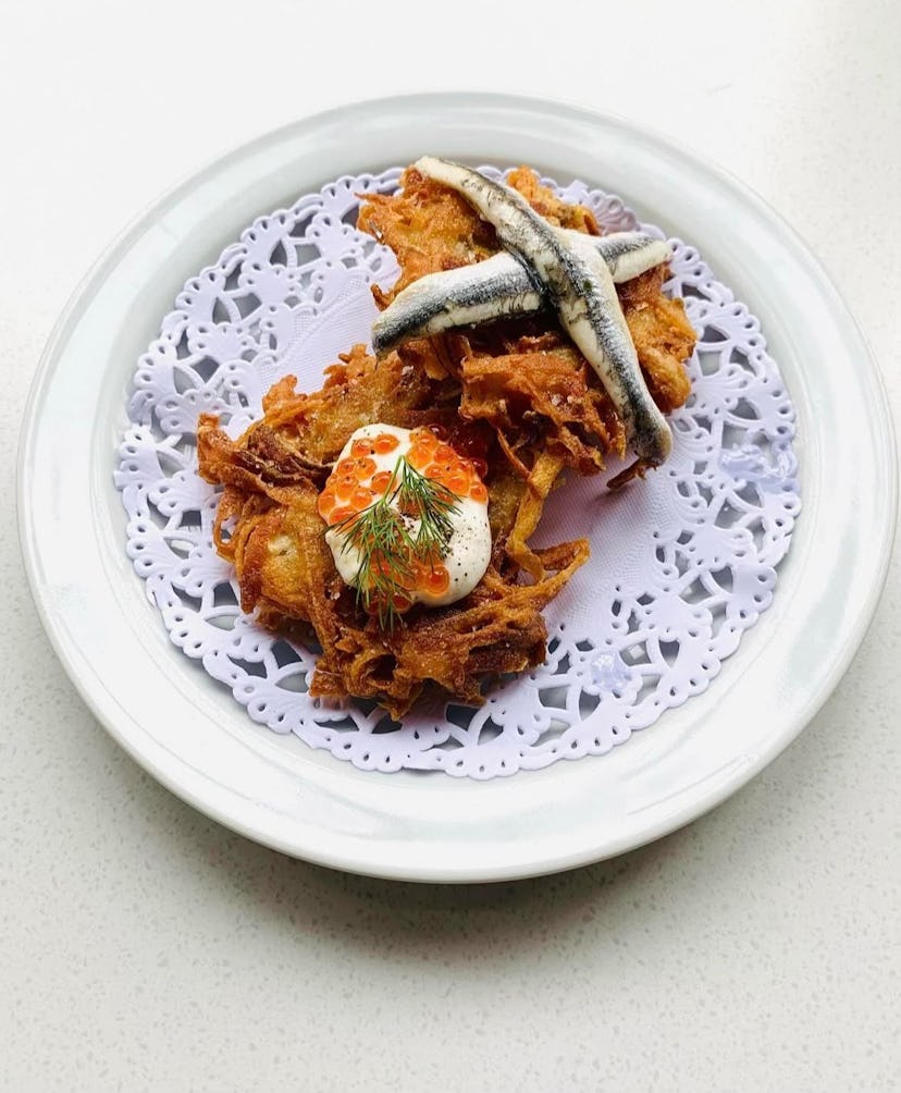 Use this easy latke recipe on Hanukkah.