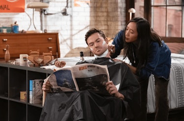 Charlie (Tom Ainsley) and Ellen (Tien Tran) in 'How I Met Your Father' Season 2 on Hulu