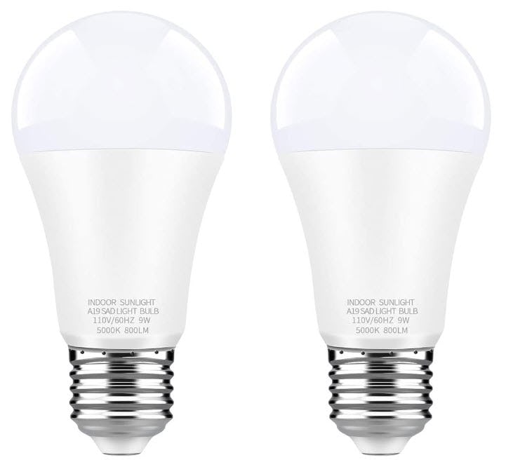 WhitePoplar LED Full Spectrum Therapy Light Bulb