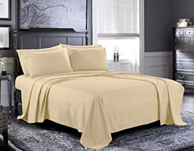 PURE BEDDING Bed Sheets (6 Pieces)