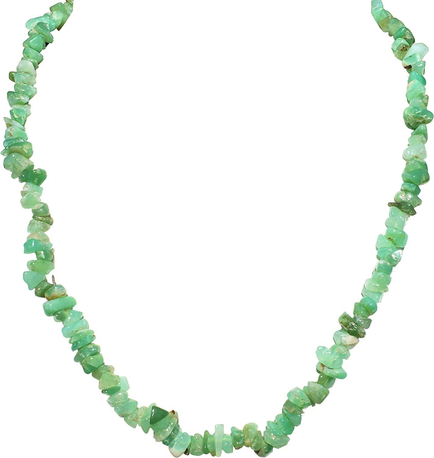 Zenergy Gems Chrysoprase Chip Necklace