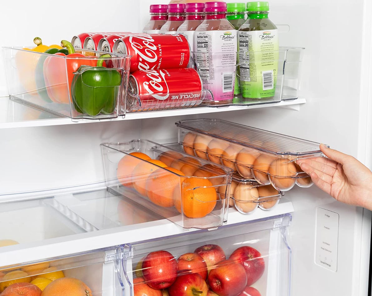 Greenco Stackable Refrigerator Egg Tray with Lid (2-Pack)