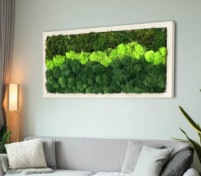 Framed Rectangle Moss Wall Art