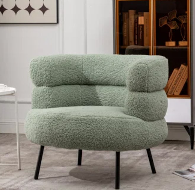 Everly Quinn Comfy Tufted Upholstered Armchair