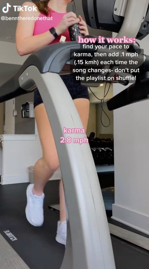 Here's the how to do TikTok's Taylor Swift "Midnights" Treadmill Walking Workout.