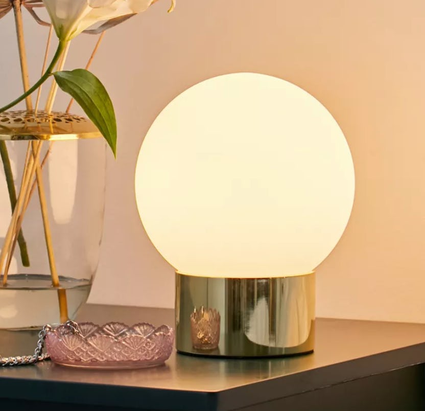 Delia Frosted Globe Table Lamp