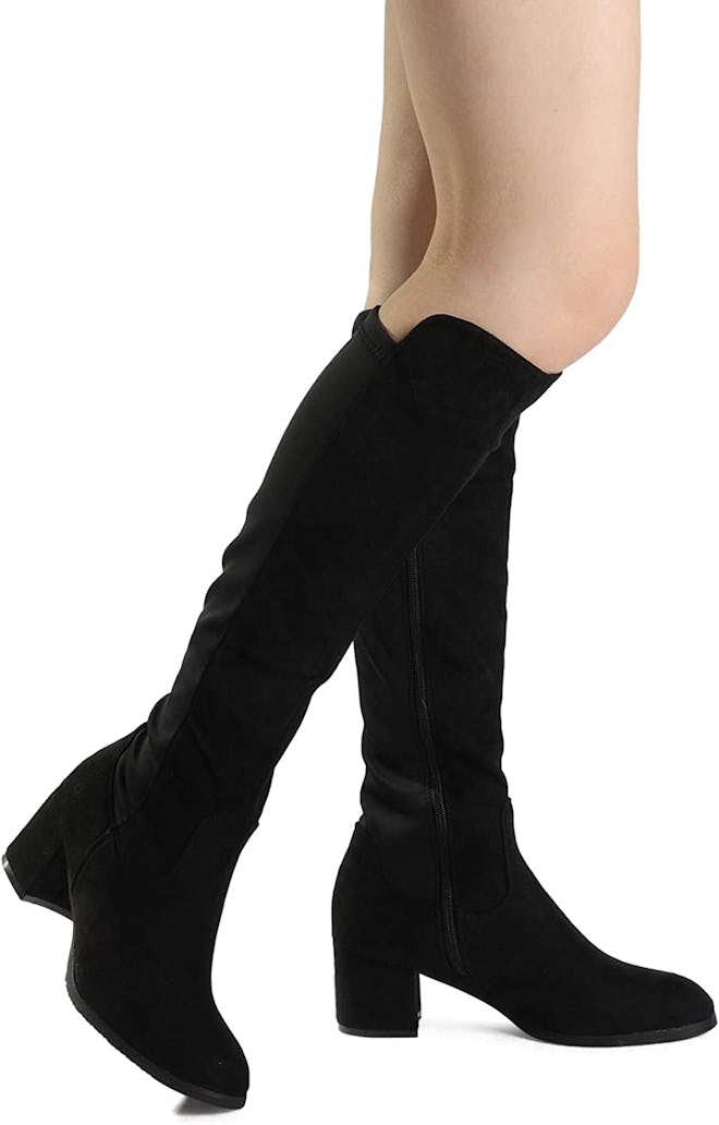 DREAM PAIRS Knee High Stretchy Fashion Boots