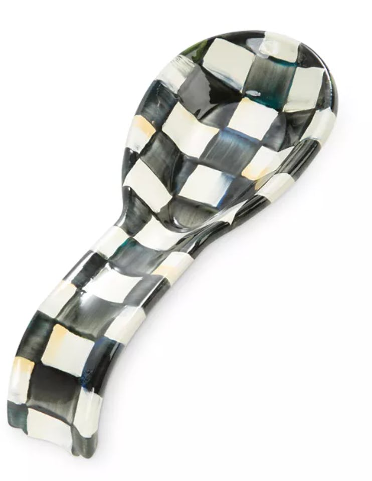 Mackenzie-Childs Courtly Check Enamel Spoon Rest