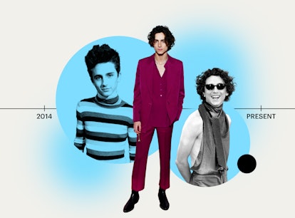 Timothée Chalamet's style evolution is refined and relaxed.