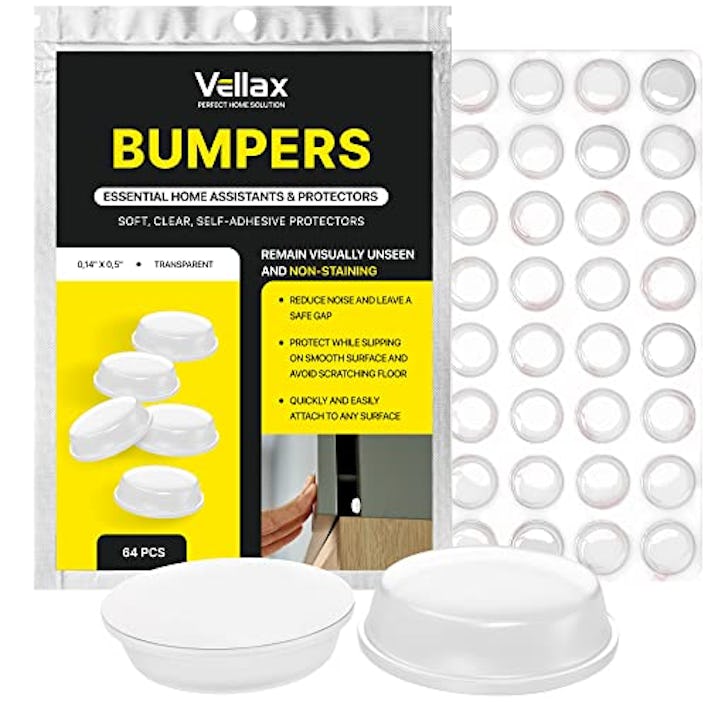 Vellax Cabinet Door Bumpers (64-Pack)