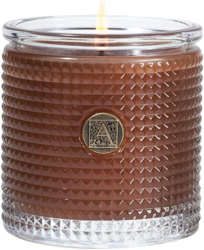 Cinnamon Cider Textured Glass Candle