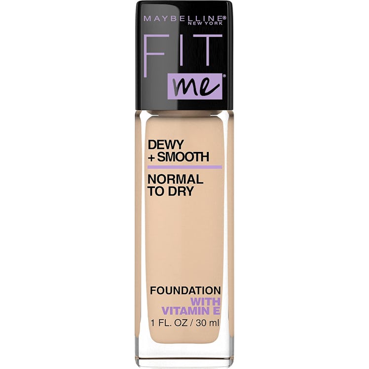 maybelline fit me dewy and smooth foundation is the best dewy foundation under 10 dollars