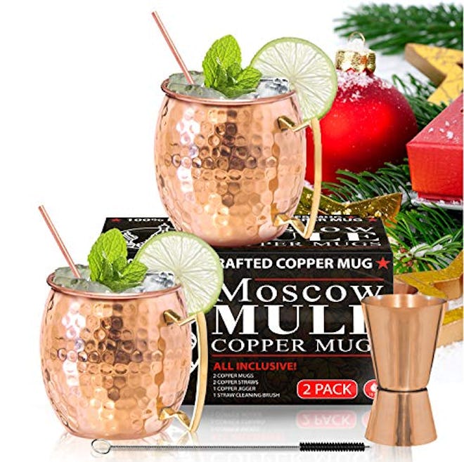 Benicci Moscow Mule Copper Mugs (Set of 2)