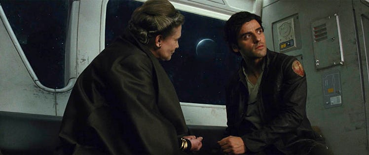 Leia and Poe in 'The Last Jedi'