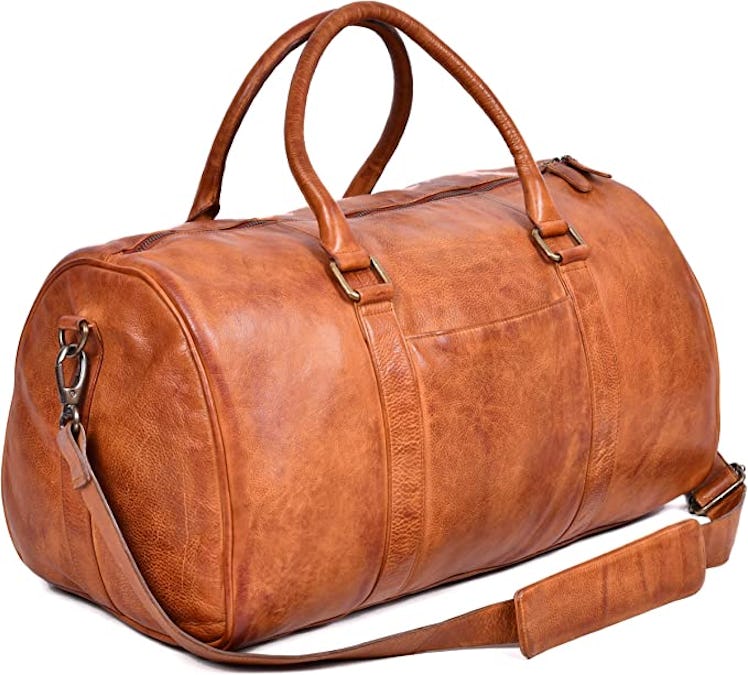 Oak Leathers Vintage Genuine Leather Weekend Bag