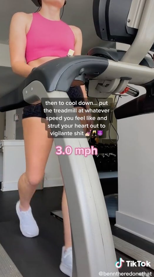 Here's the how to do TikTok's Taylor Swift "Midnights" Treadmill Walking Workout.