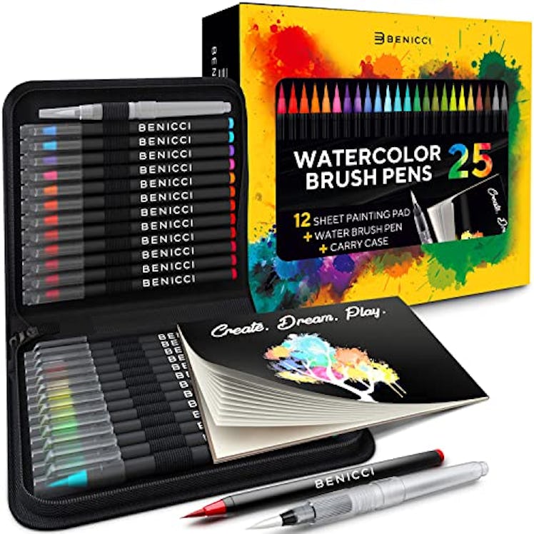  BENICCI Artist Watercolor Brush Pens Set
