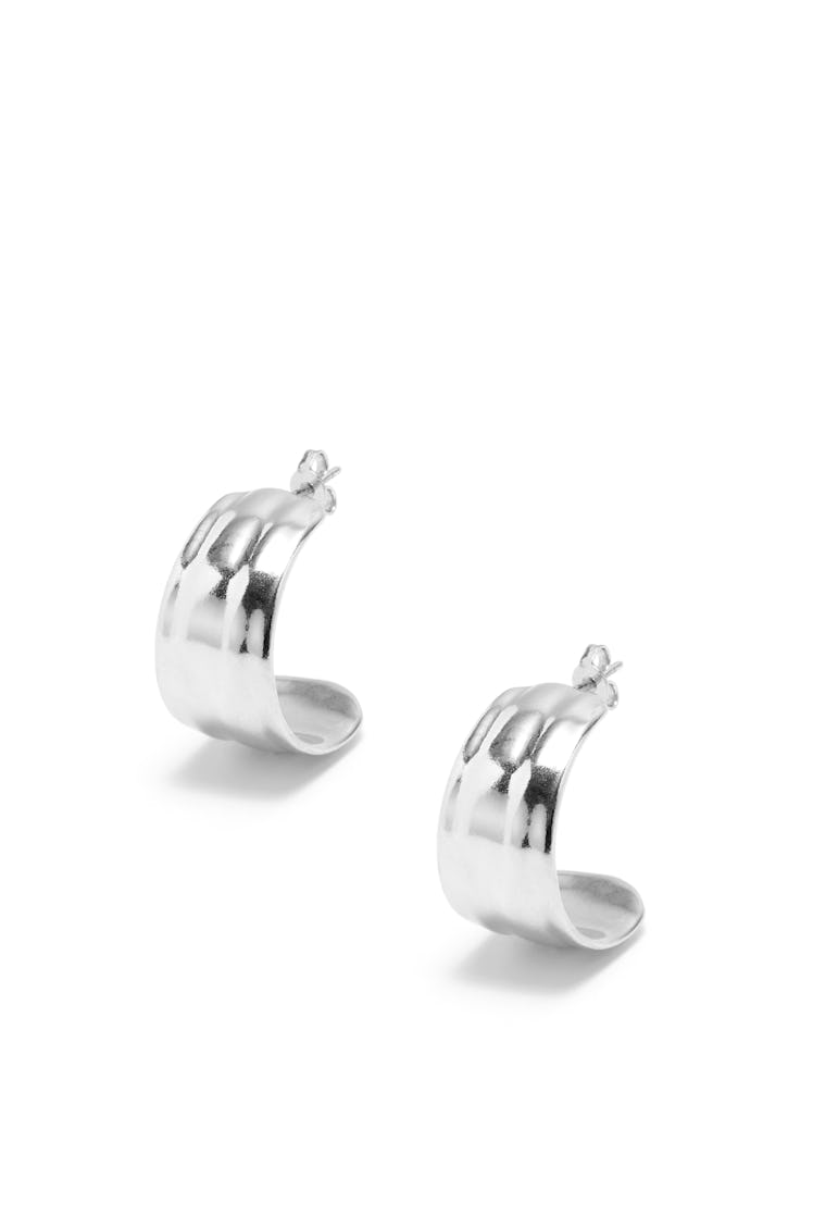 Loewe silver demi-hoop earrings
