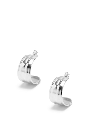 Loewe silver demi-hoop earrings