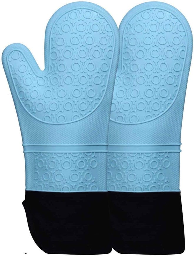 HOMWE Extra Long Professional Silicone Oven Mitts
