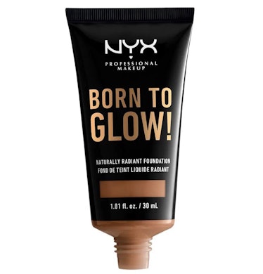 nyx born to glow naturally radiant foundation is the best dewy foundation with the largest shade ran...