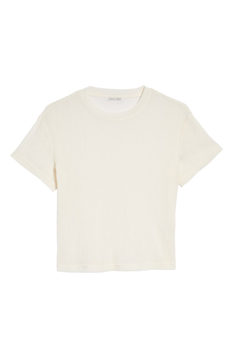 K.NGSLEY crinkled white T-shirt